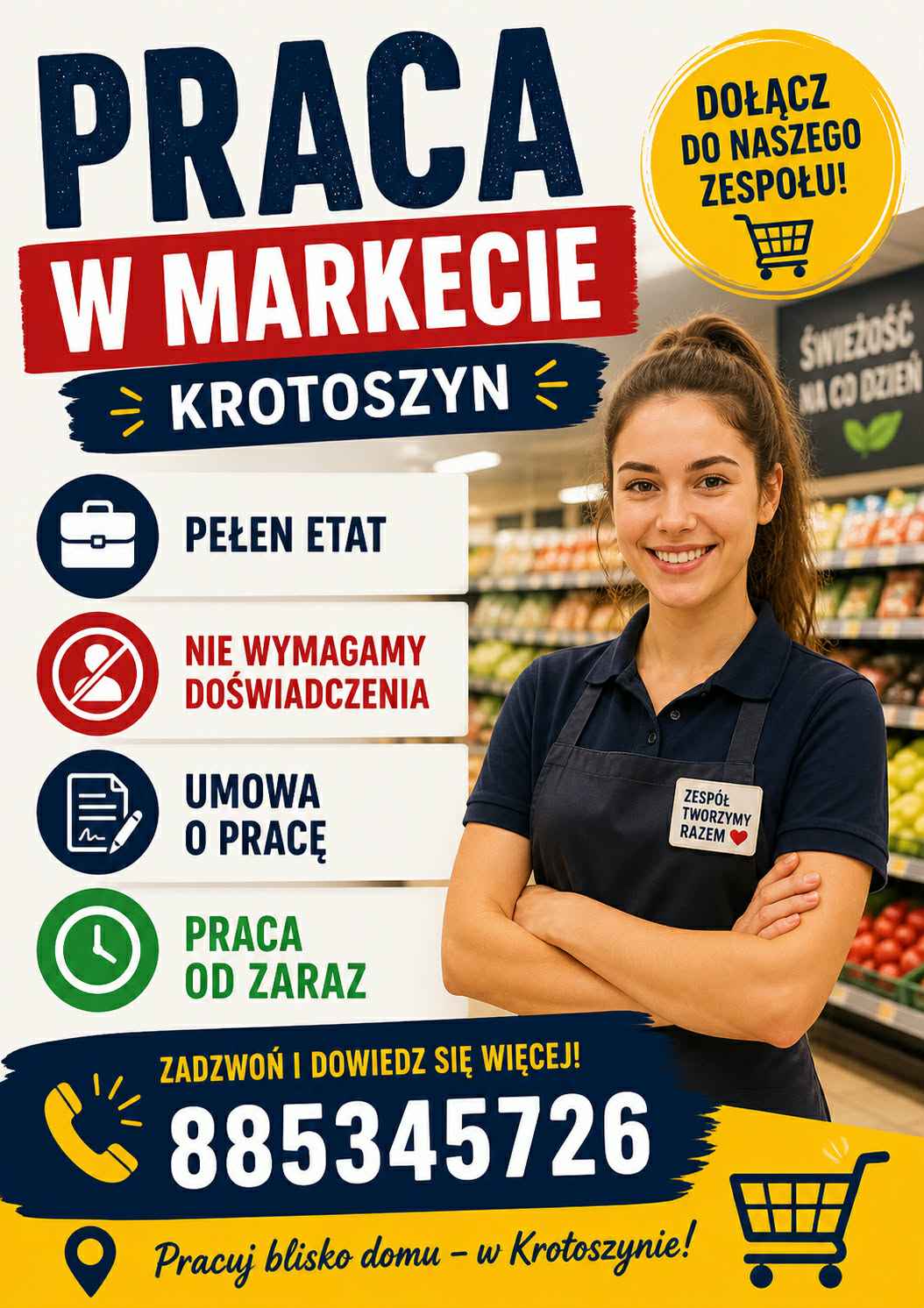PRACA W MARKECIE SPOŻYWCZYM OD ZARAZ Psie Pole - zdjęcie 1