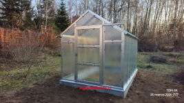 Stalowa szklarnia ogrodowa MOCNA CIĘŻKA SZKŁO