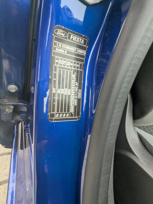 Ford Fiesta 1.0 Benzyna/przebieg: 79955 km Biała - zdjęcie 9