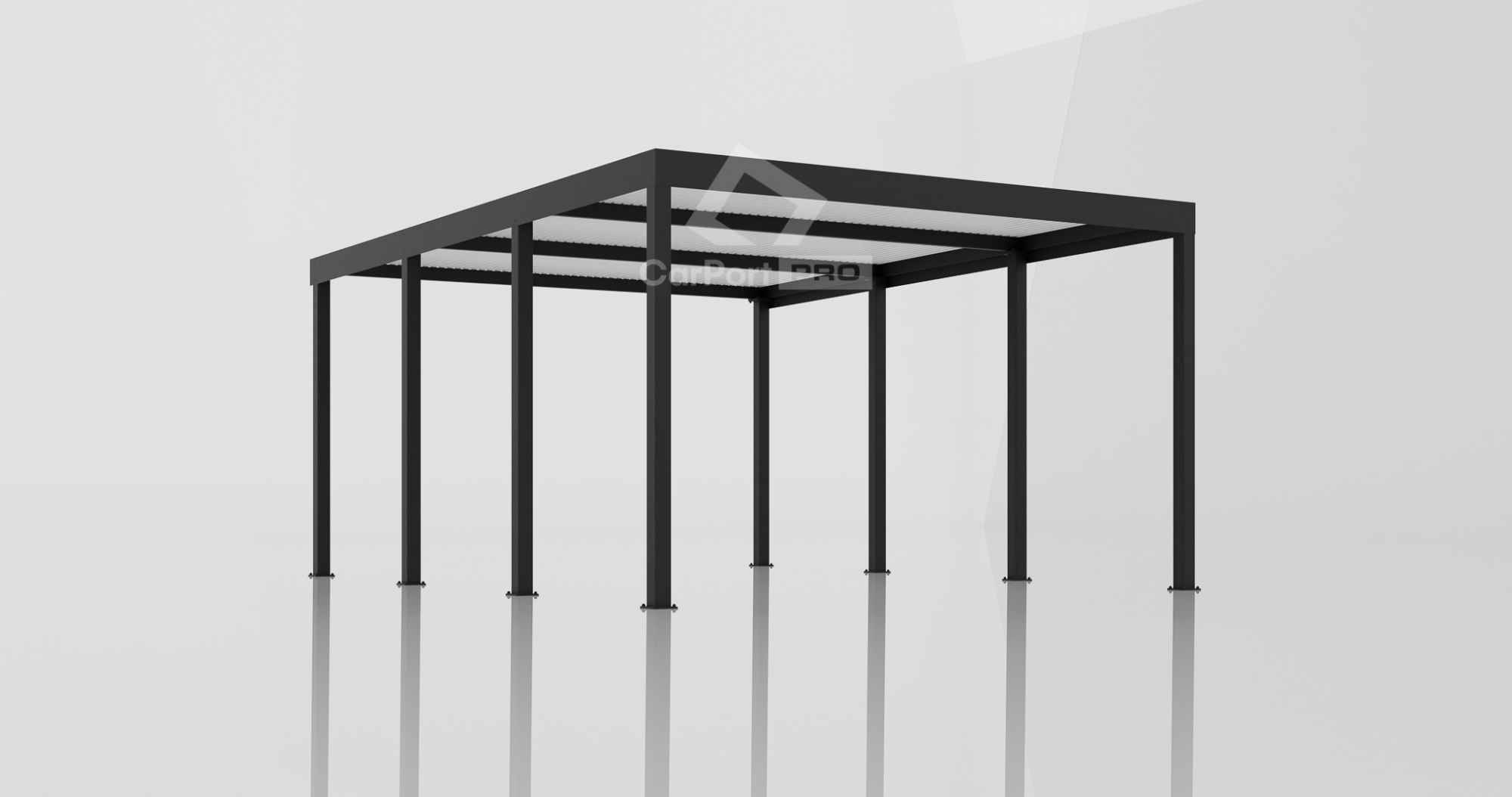 CarPort PREMIUM - Wiata samochodowa 5x5 Antracyt - CP103 Bełchatów - zdjęcie 2