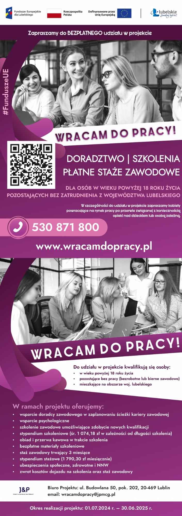 Bezpłatny udział w projekcie „Wracam do pracy!” Jastków - zdjęcie 2