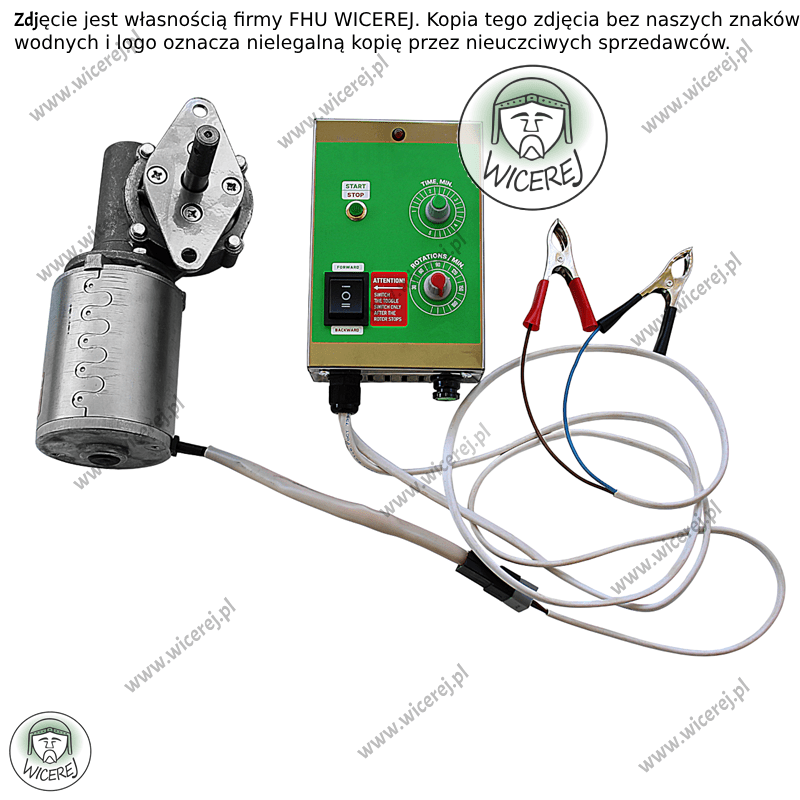 Napęd elektryczny do miodarek 12V analogowy silnik do wirówki do miodu Jaśliska - zdjęcie 11