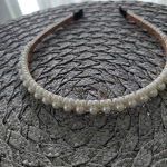 Naszyjnik  diadem z pięknych perełek opaska ozdoba  do włosów