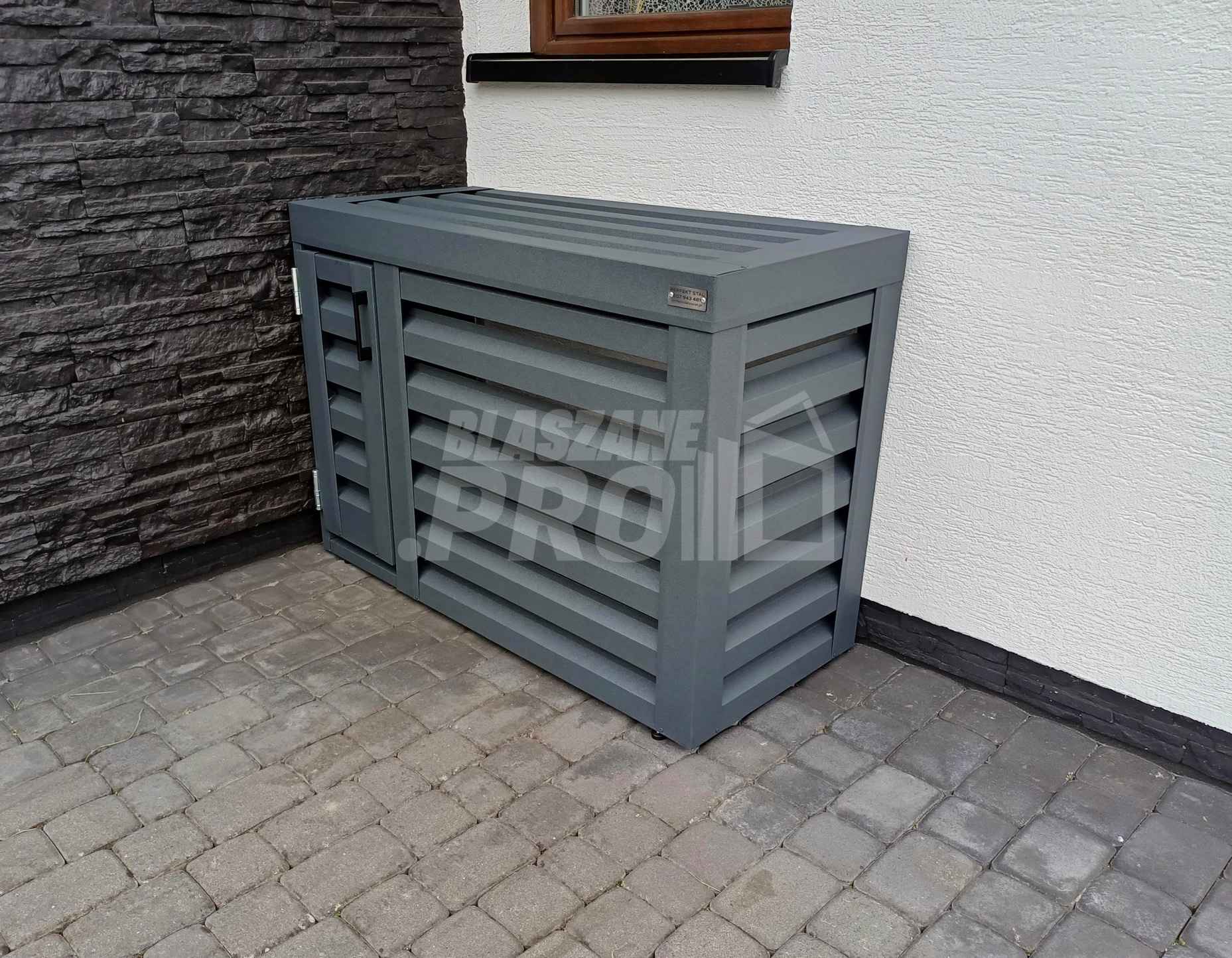 Osłona klimatyzatora - pompy ciepła 100x40x80 cm antracyt GP306 Bydgoszcz - zdjęcie 3