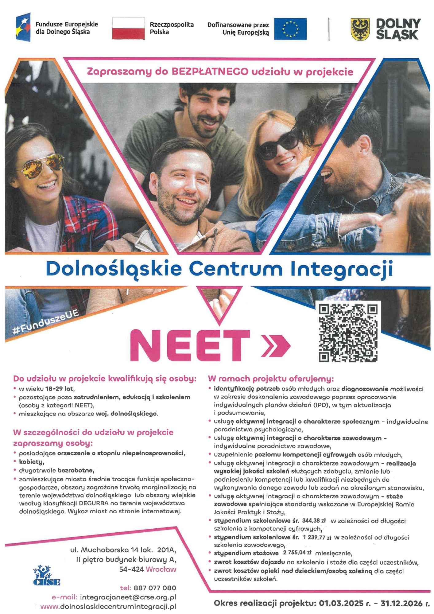 Udział w projekcie „Dolnośląskie Centrum Integracji NEET” Legnica - zdjęcie 1