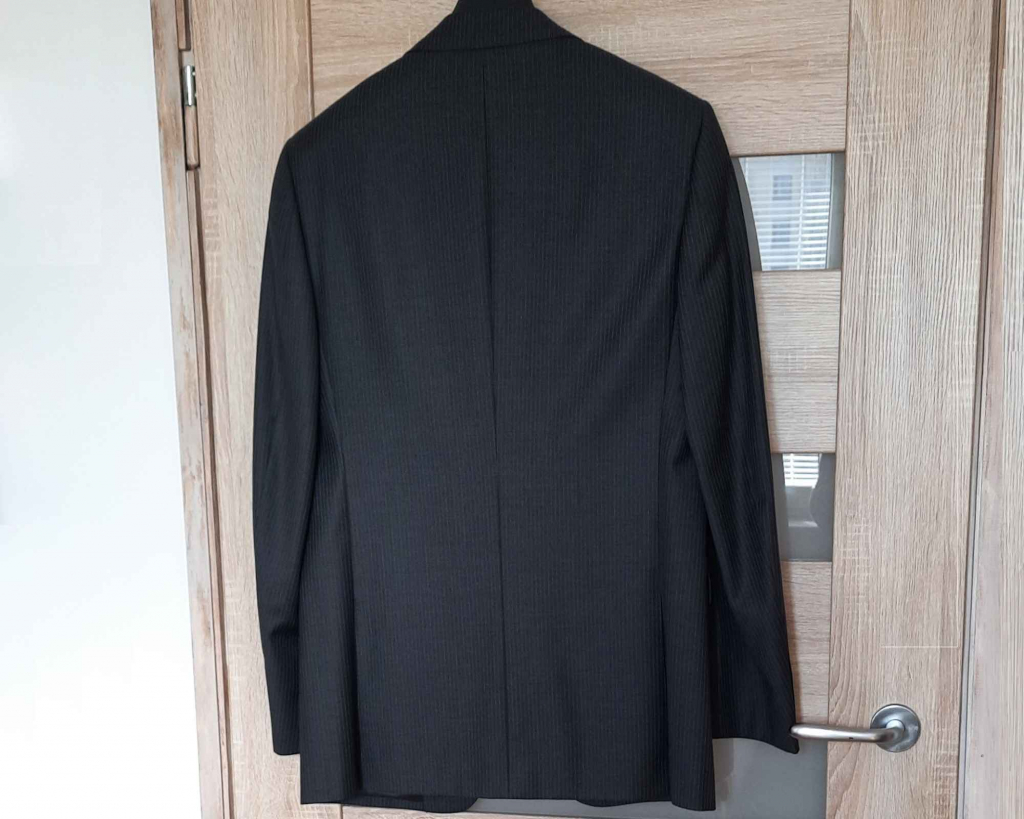 Marynarka, wełniana, ciemnoszara, na 182 cm wzrostu - jak nowa Bielany - zdjęcie 5