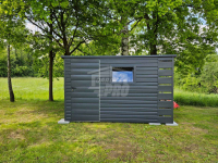 Schowek - Domek Ogrodowy 3x2 - wiata 0,5x2 - drzwi - okno  dach GP626 Widzew - zdjęcie 2