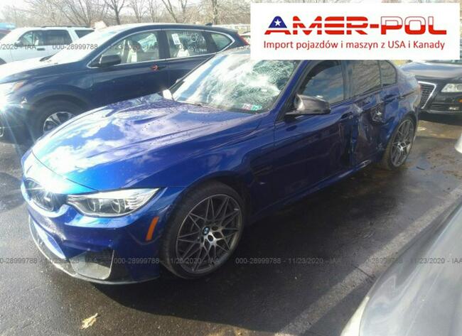 BMW M3 2017, 3.0L, uszkodzony bok Słubice - zdjęcie 1