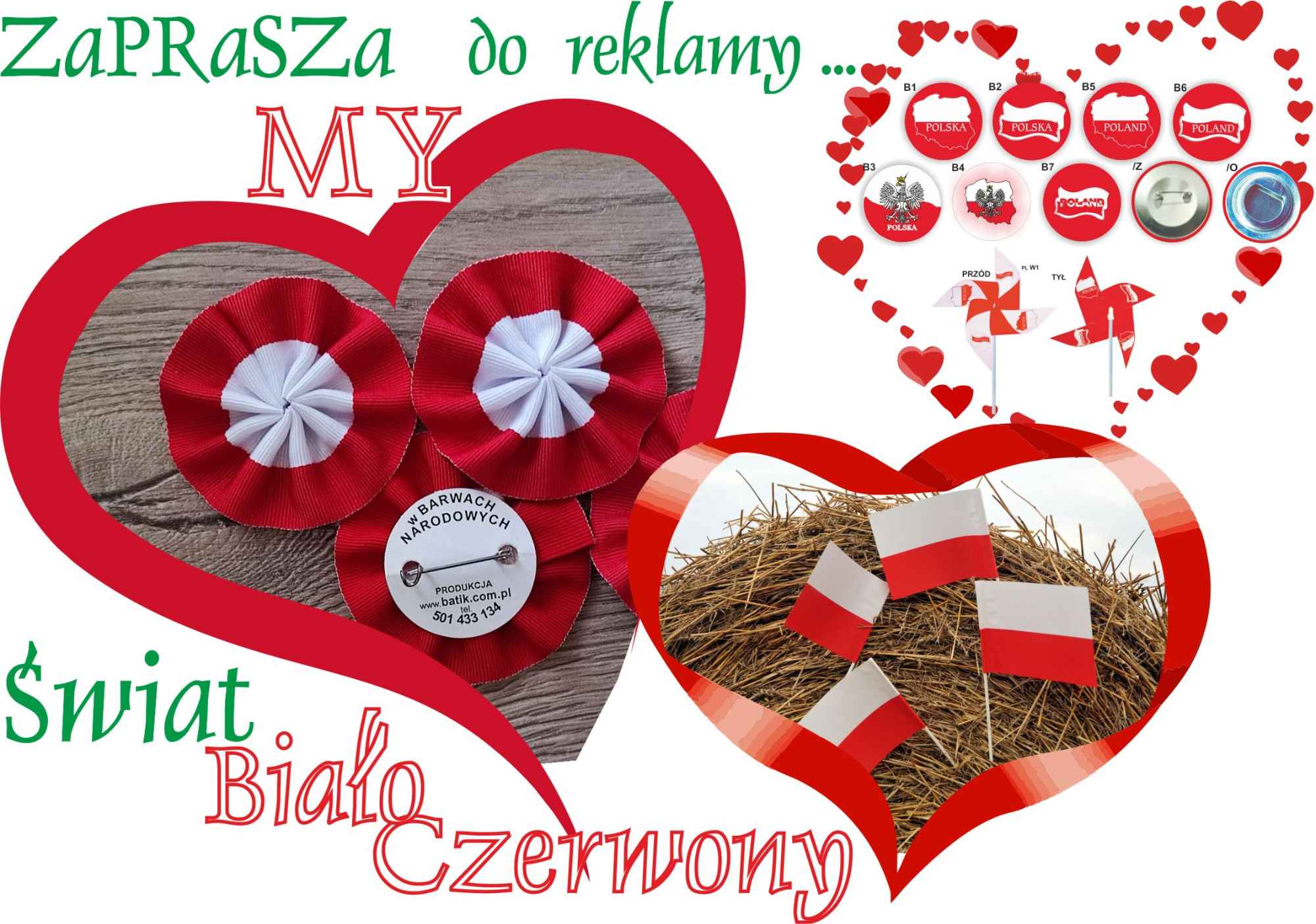 POLSKA #chorągiewki #flagi #biało czerwone #flagietki Plewiska - zdjęcie 4