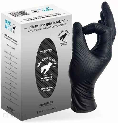 Nitryle MAX Grip Gloves - medaSept. Gliwice - zdjęcie 2