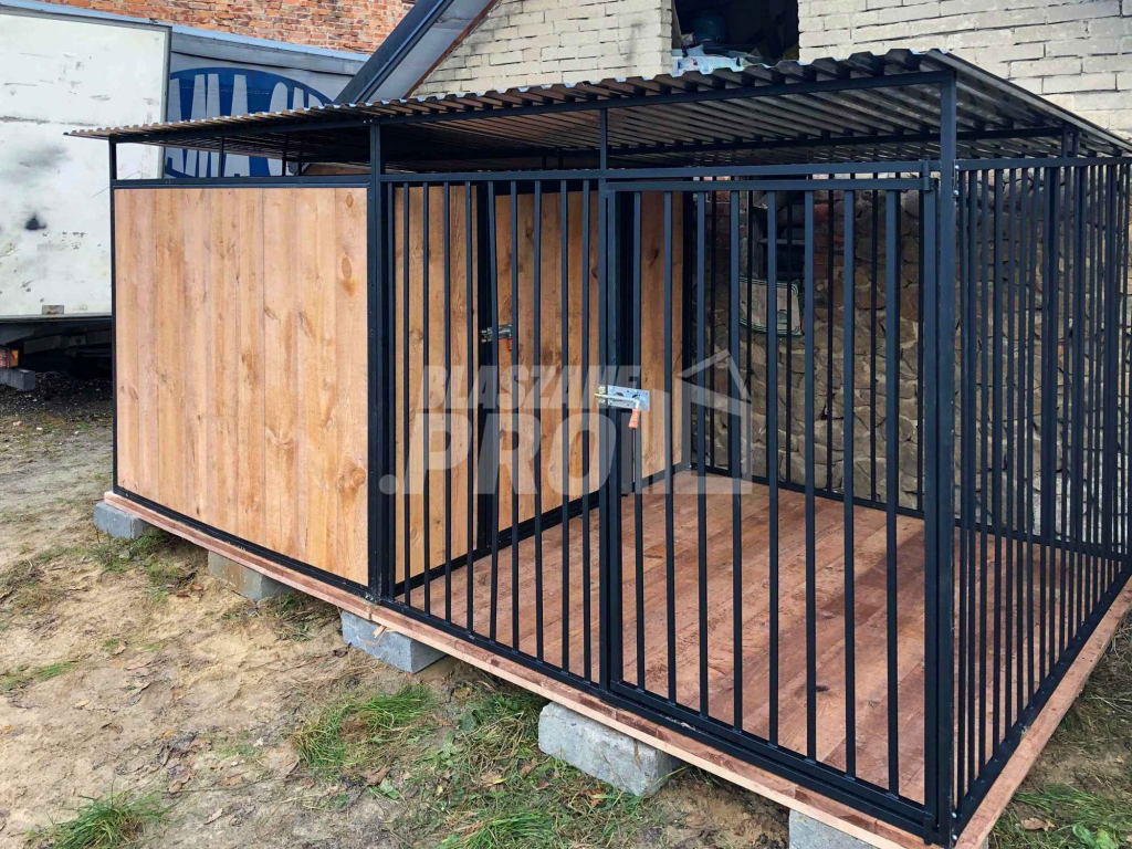 Kojec dla Psów 4x2m Drewniana podłoga ściany zabudowane drewnem GP389 Siedlce - zdjęcie 4