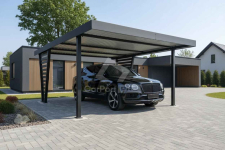 Carport V PREMIUM 5x5,5m Wypełnienie panelami Wiata samochodowa  CP164 Wisła - zdjęcie 2