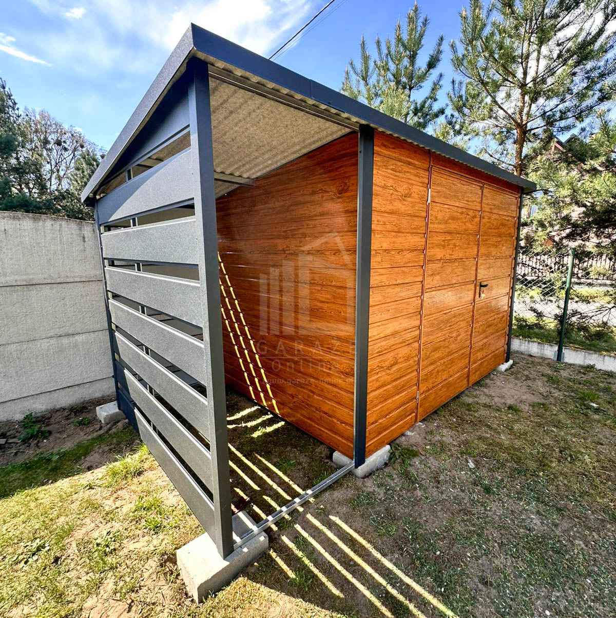 Schowek - domek ogrodowy 3x3 m + wiata 1x3 m brama dach  ID1221 Kościerzyna - zdjęcie 3
