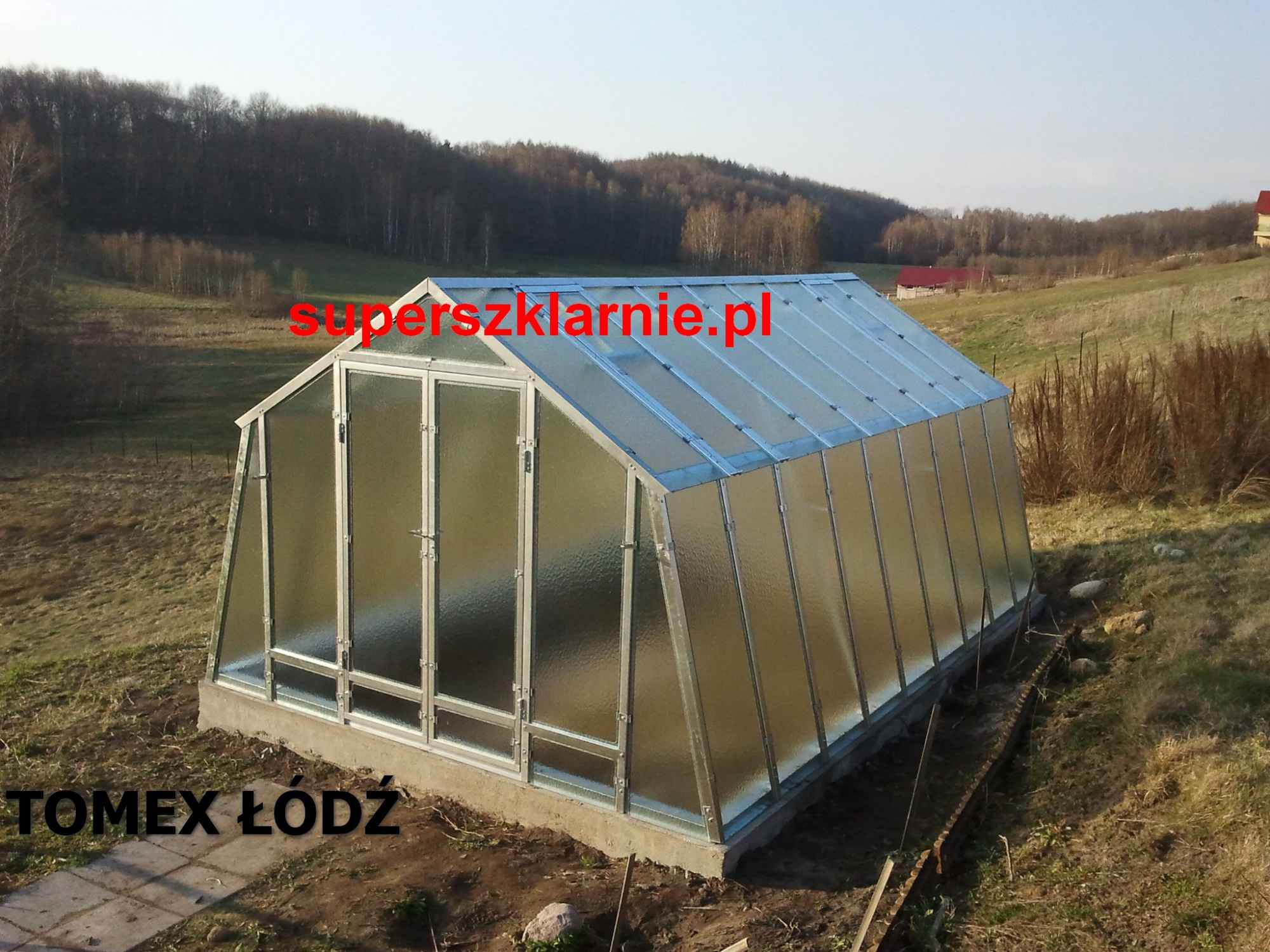 Szklarnia stalowa + szkło BARDZO MOCNA Polesie - zdjęcie 1