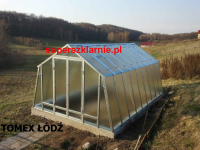 Szklarnia stalowa + szkło BARDZO MOCNA