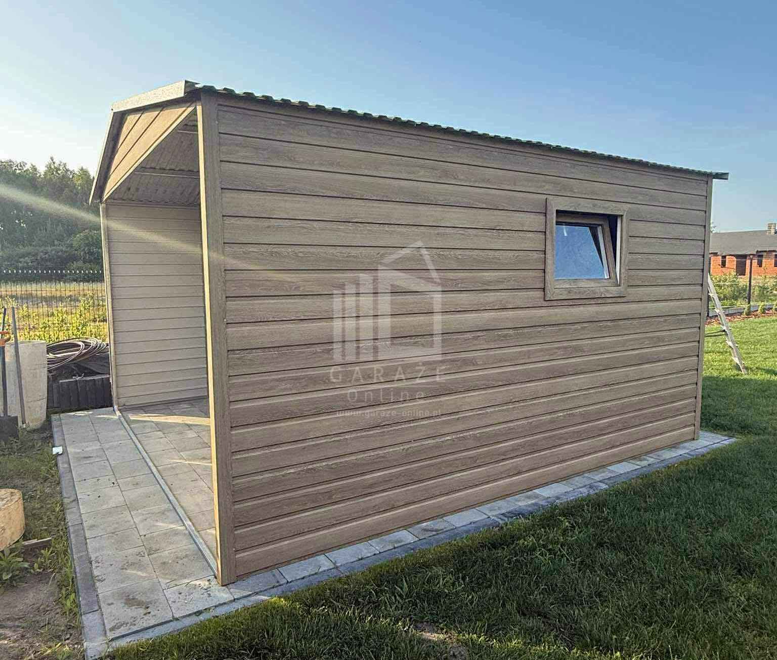 Schowek - domek ogrodowy 4x3m brama dwuskrzydłowa  okno dach  ID1055 Toruń - zdjęcie 3