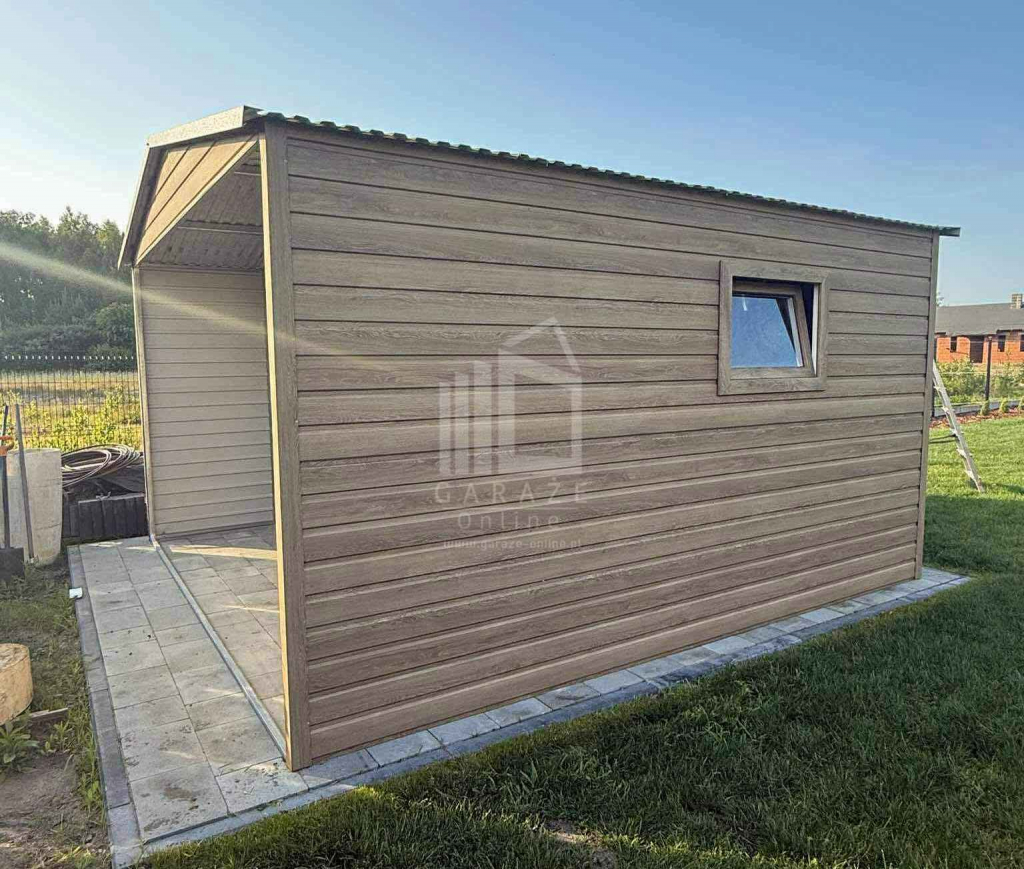 Schowek - domek ogrodowy 4x3m brama dwuskrzydłowa  okno dach  ID1055 Toruń - zdjęcie 3