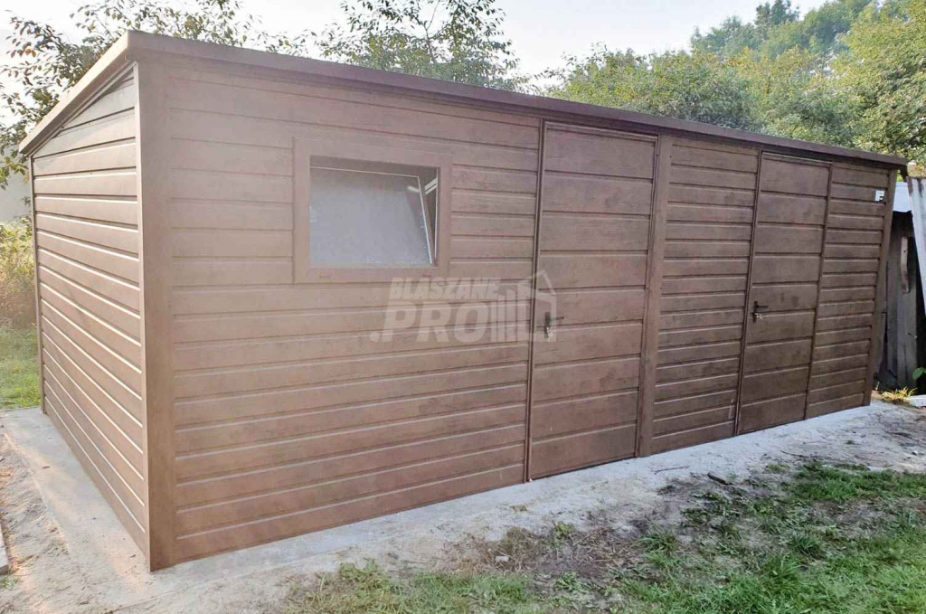 Domek ogrodowy - schowek 6x3 2x drzwi + okno Drewnopodobny GP219 Chodzież - zdjęcie 2