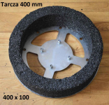 Szlifowanie betonu - kamień pierścieniowy 40 cm do szlifowania korund Wilda - zdjęcie 5