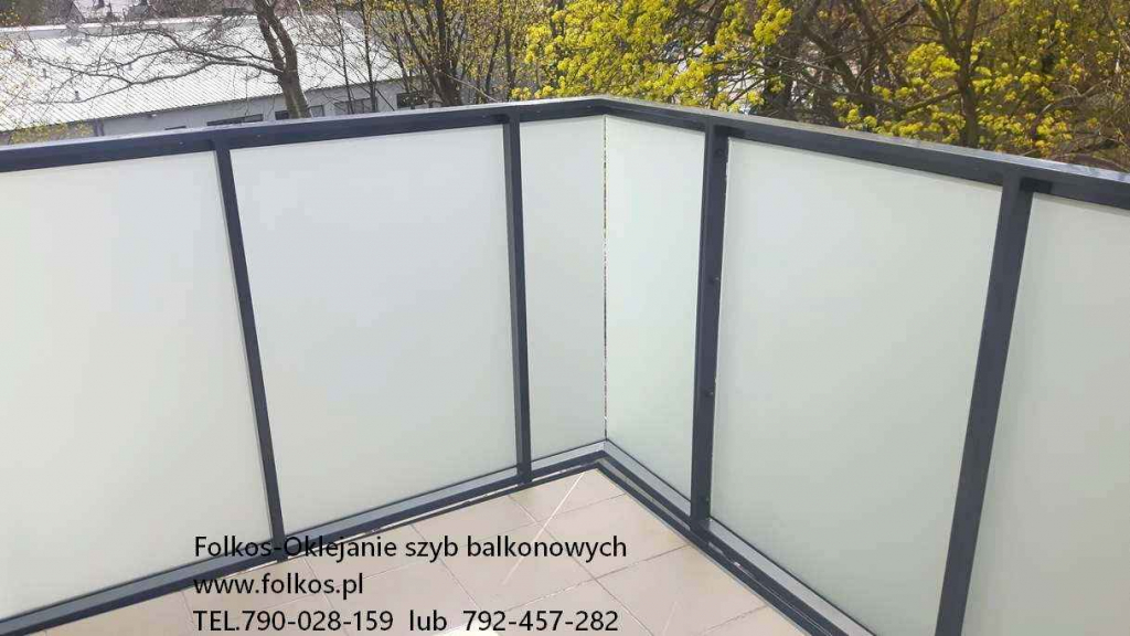 Folia na szklany balkon-Oklejanie balkonów Warszawa -Folkos folie Białołęka - zdjęcie 4