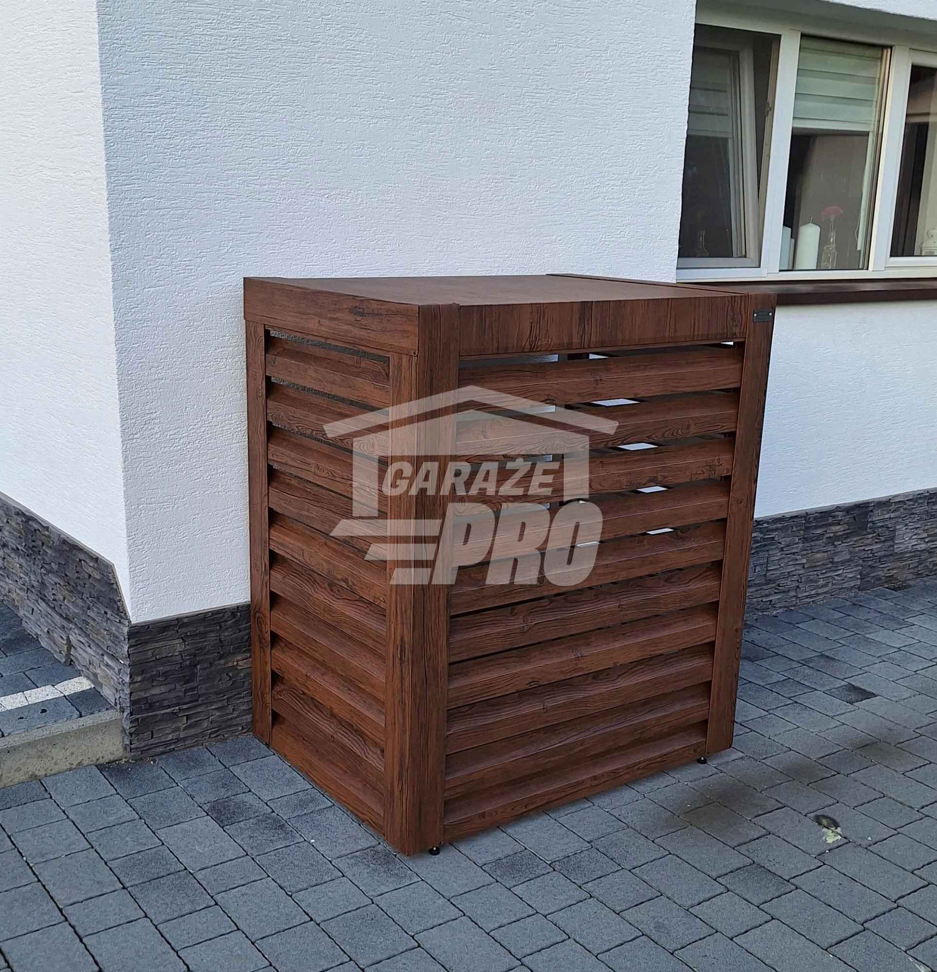 Osłona pompy ciepła 80x40x120 cm ciemny orzech GP317 Gdynia - zdjęcie 4