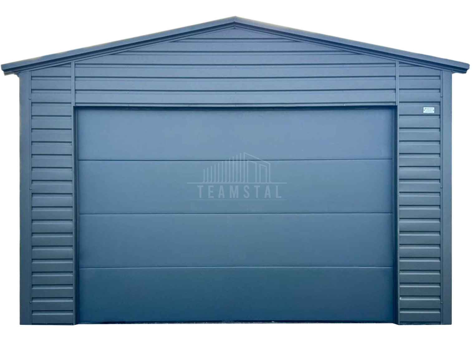 Garaż blaszany 4x6m - brama segmentowa - drzwi 2 x okno dach TS1192 Chełm - zdjęcie 1