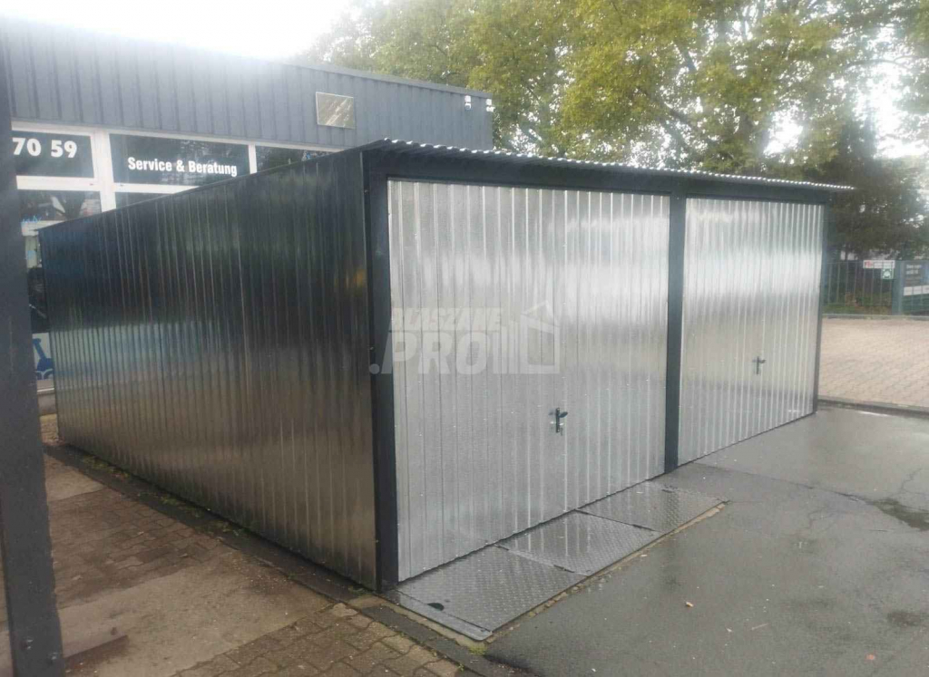 Garaż blaszany 6x5 2x Brama uchylna ocynk  spad w tył GP202 Rzeszów - zdjęcie 5