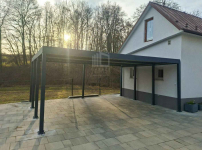 Carport PREMIUM - Wiata samochodowa 7x5m - antracyt ID1159 Malbork - zdjęcie 4