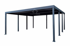 CarPort PREMIUM - wiata samochodowa 6x6 - antracyt  CP129