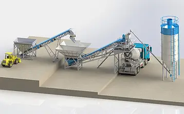 Nowoczesne mobilne węzły betoniarskie – GP Start-60 Krowodrza - zdjęcie 1