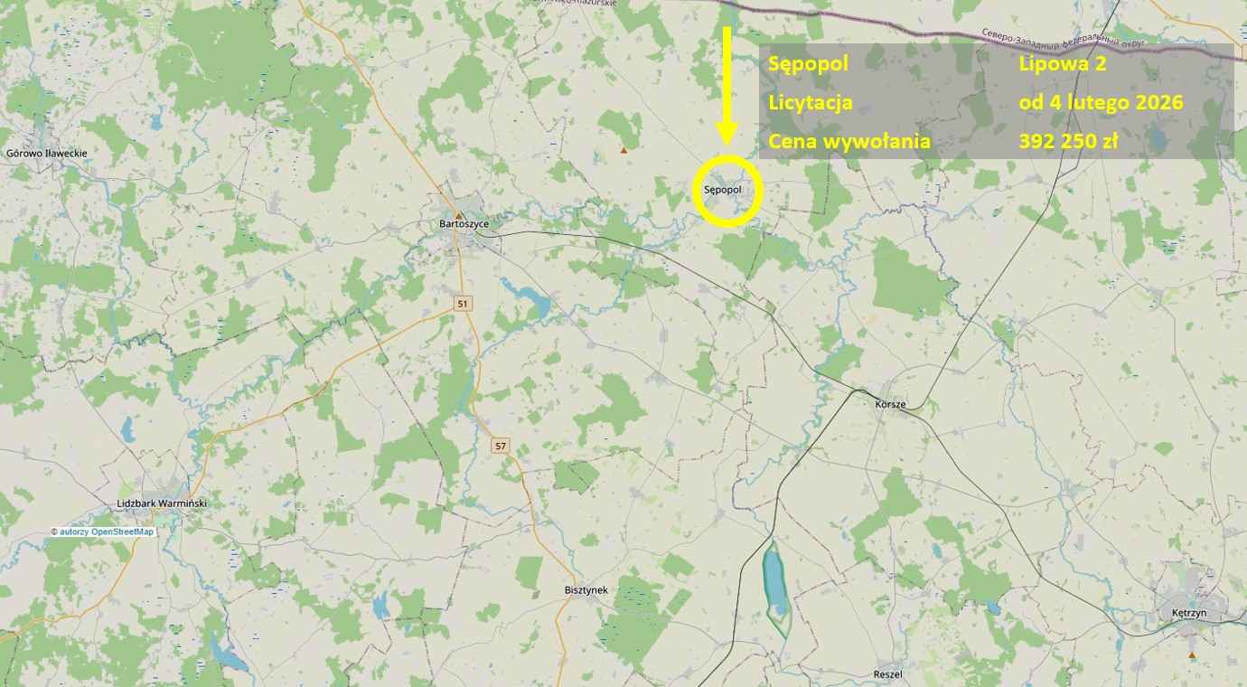 Nowowybudowany, licytacja komornicza Sępopol - zdjęcie 3