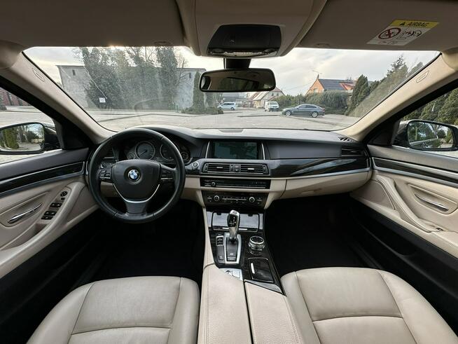 LCI F11 520d LIFT 2.0d 184KM Automat Navi iDrive Pdc Led Jasne wnętrze Wijewo - zdjęcie 7