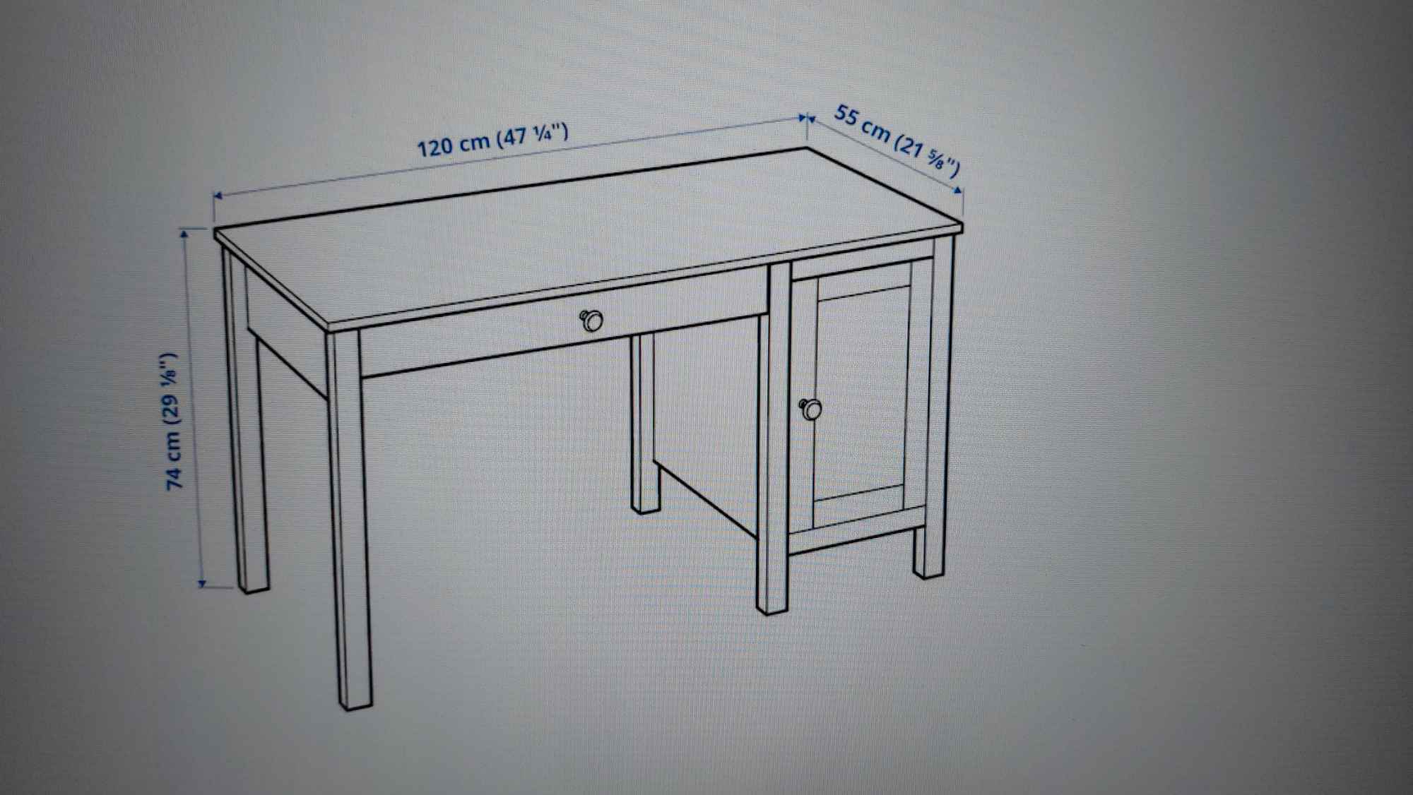 Biurko Hemnes ikea Siedlce - zdjęcie 3