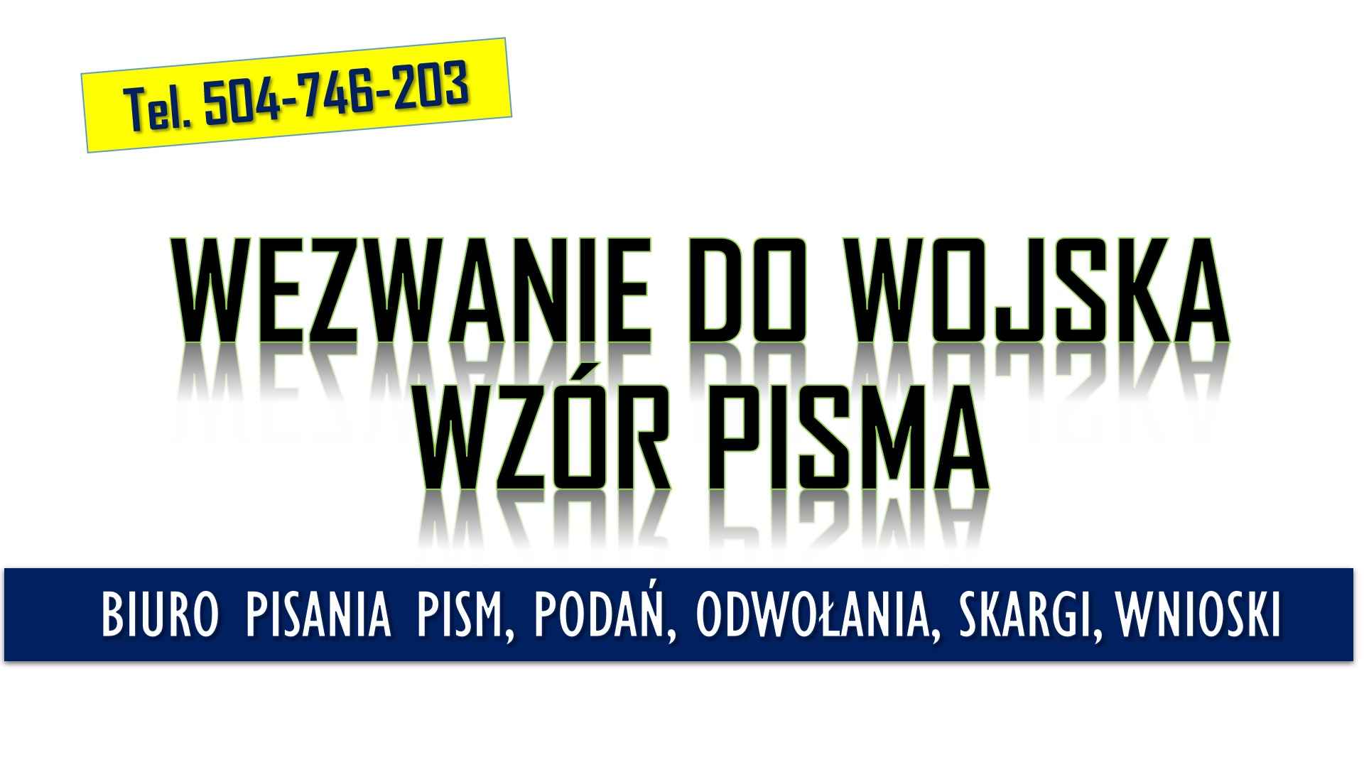 Napisanie odwołania od ćwiczeń wojskowych. T 504-746-203,  wzór pisma. Psie Pole - zdjęcie 3