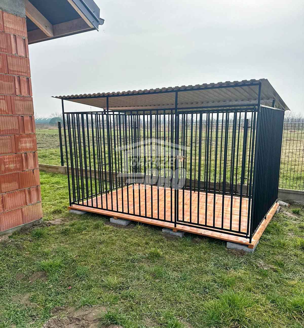 Kojec dla psa 3x2m   Podłoga drewniana - Dach spad w tył GP441 Gorzów Wielkopolski - zdjęcie 3
