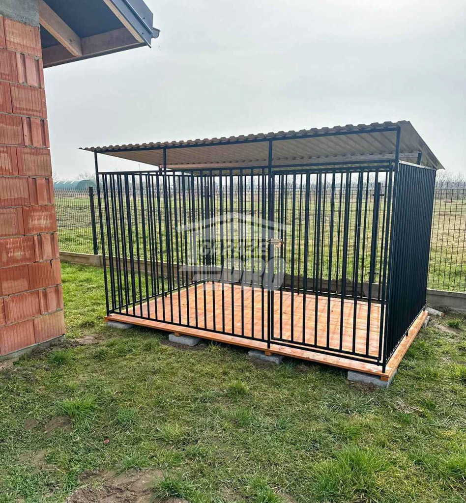 Kojec dla psa 3x2m   Podłoga drewniana - Dach spad w tył GP441 Gorzów Wielkopolski - zdjęcie 3