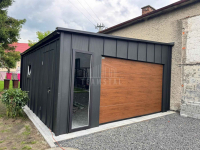 Garaż Blaszany 5x5,5 m brama 2 okna drzwi blacha na rąbek rynny TS1164 Bartoszyce - zdjęcie 3