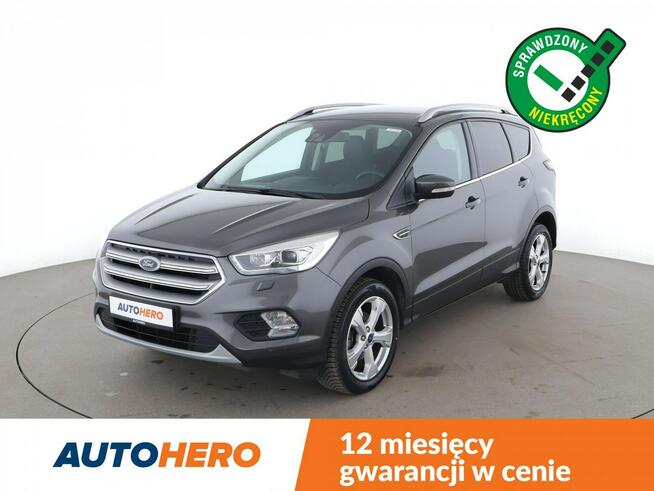 Ford Kuga Titanium navi PDC półskóra grzane fotele Bluetooth tempomat Warszawa - zdjęcie 1