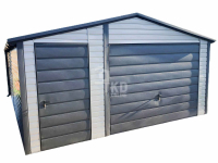Garaż Blaszany 4,5x6 Brama - drzwi - rynny - Antracyt + srebrny TKD86 Przemyśl - zdjęcie 1