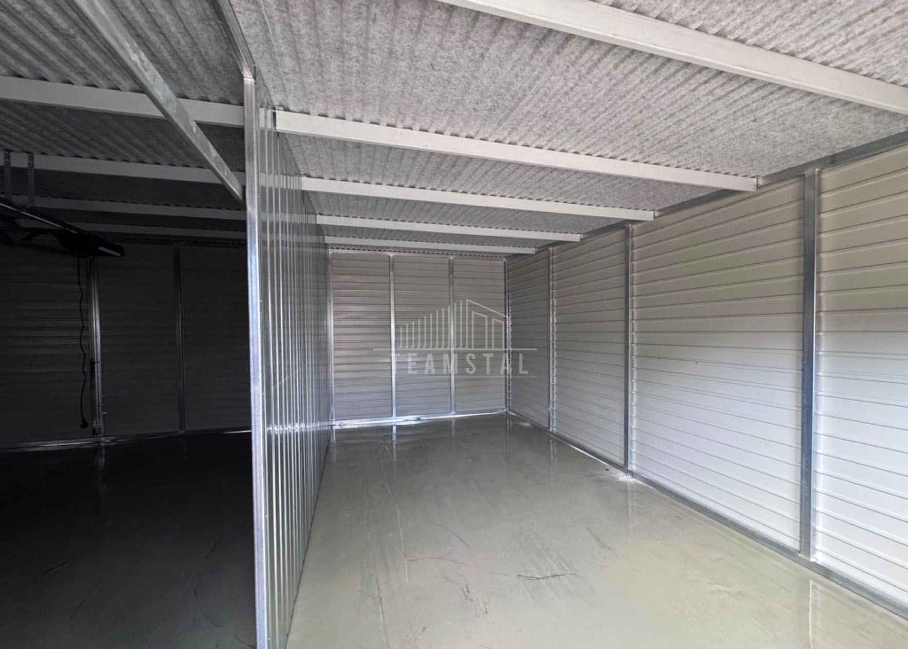 Garaż blaszany 10x3m 2x brama drzwi 2x okno rynna dach TS1148 Bełchatów - zdjęcie 8