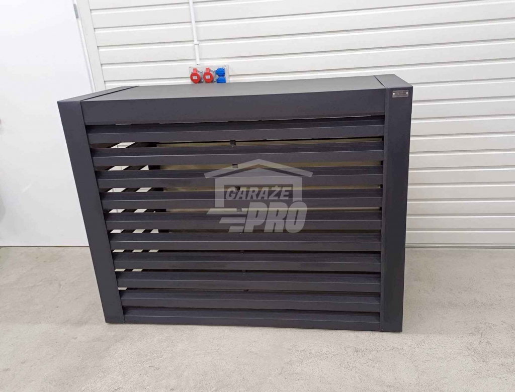 Osłona Pompy Ciepła 120x70x140cm Antracyt Zabudowa GP538 Rzeszów - zdjęcie 2