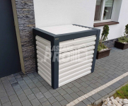 Osłona klimatyzatora, pompy ciepła 90x50x110 cm biały + antracyt GP302 Przemyśl - zdjęcie 4