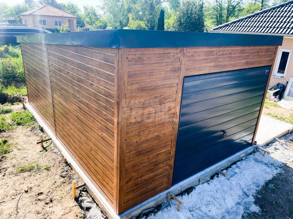 Garaż blaszany 4x6 Dach Płyta warstwowa Brama  + drzwi + okno GP170 Olsztyn - zdjęcie 8