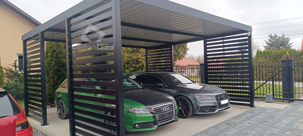 CarPort PREMIUM - wiata samochodowa 5x5 - antracyt  CP113 Przemyśl - zdjęcie 2