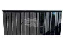 Domek ogrodowy 4,5x2,5 m brama 2x okno  blacha na rąbek - dach GP756