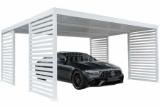 Carport PREMIUM - Wiata samochodowa 5,5x5  dodatkowa zabudowa TS1243