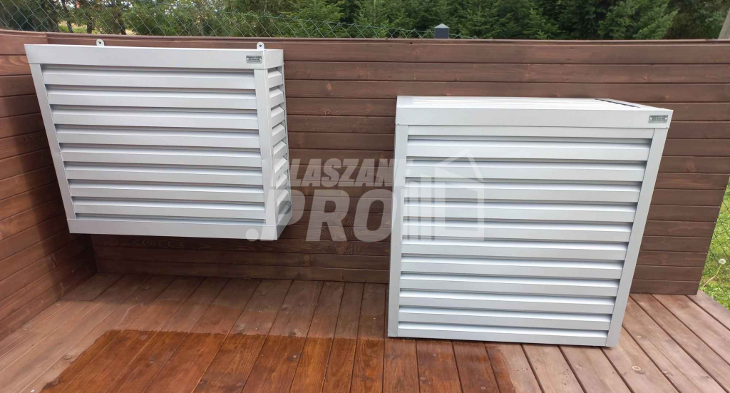 Osłona klimatyzatora - pompy ciepła 70x40x130 cm biały GP294 Białogrądy - zdjęcie 6
