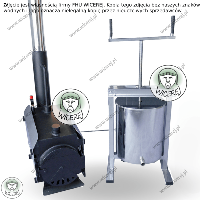 Topiarka z Prasą do Wosku 29L z Generatorem Pary Opalanym drewnem Jaśliska - zdjęcie 3