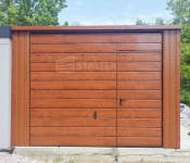 Garaż blaszany 3x5m - 2x Brama - drzwi  dach ST120 Leszno - zdjęcie 3