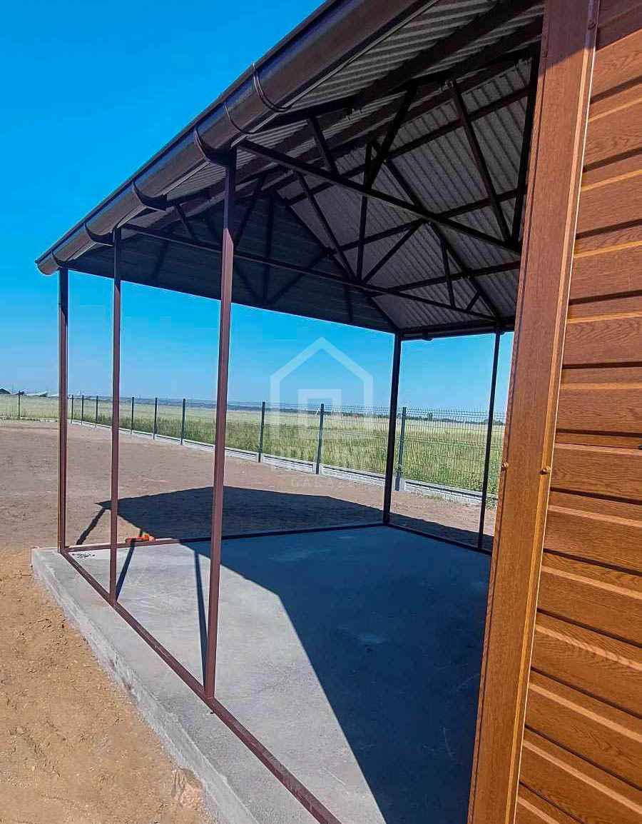 Garaż blaszany 3x5 - Brama uchyl drzwi okno  rynny dach dwuspad PLG122 Olsztyn - zdjęcie 8